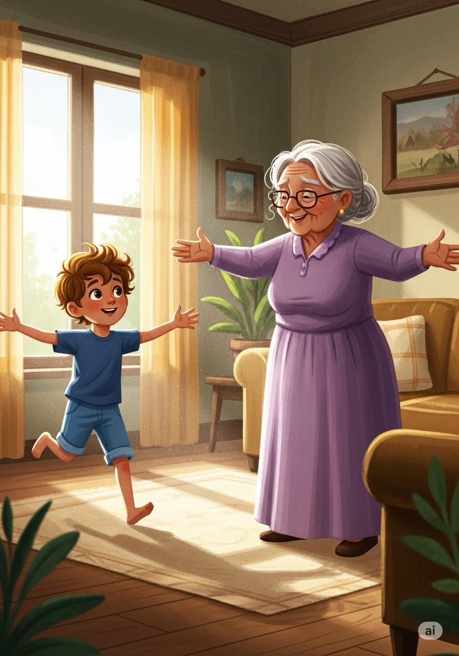 قصه مغامرات زين في بيت التيتة