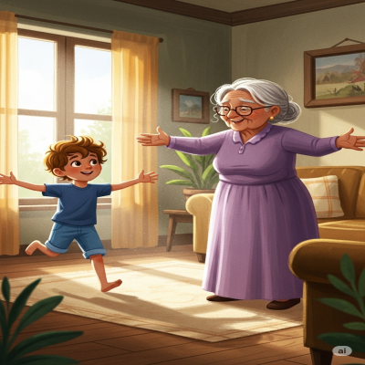 قصه مغامرات زين في بيت التيتة